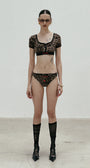 Badblood Leopard 1/2 T Bra - Brown