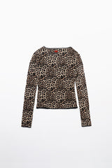 Badblood Leopard Tie Cardigan – Brown