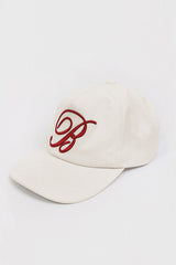 Badblood Classic B Logo Ball Cap Cream