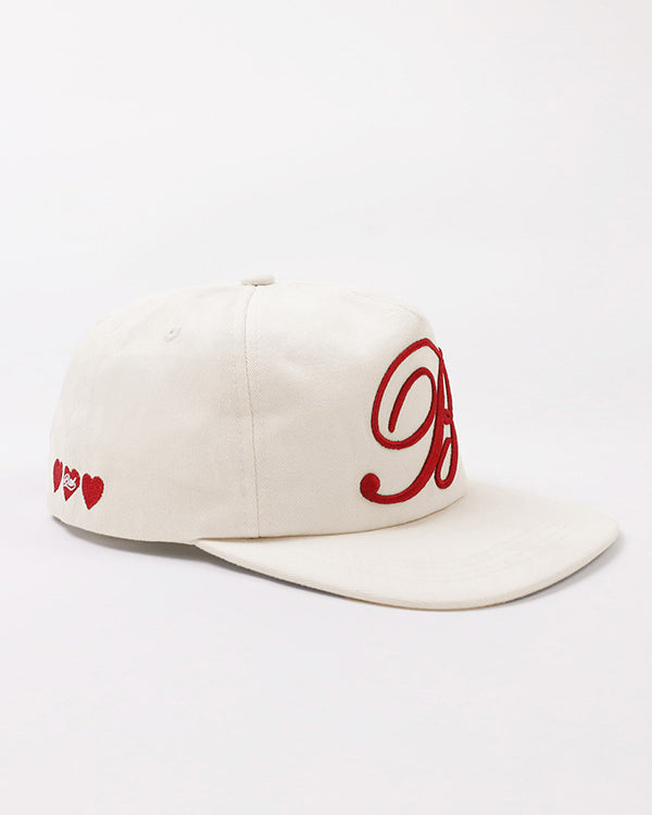 Badblood Classic B Logo Ball Cap Cream