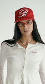 Badblood Classic B Logo Ball Cap Red