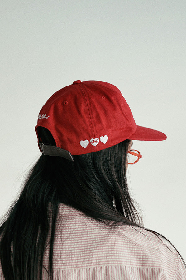 Badblood Classic B Logo Ball Cap Red