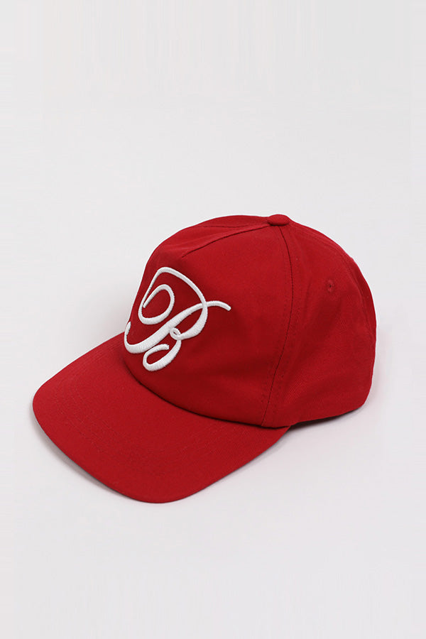 Badblood Classic B Logo Ball Cap Red