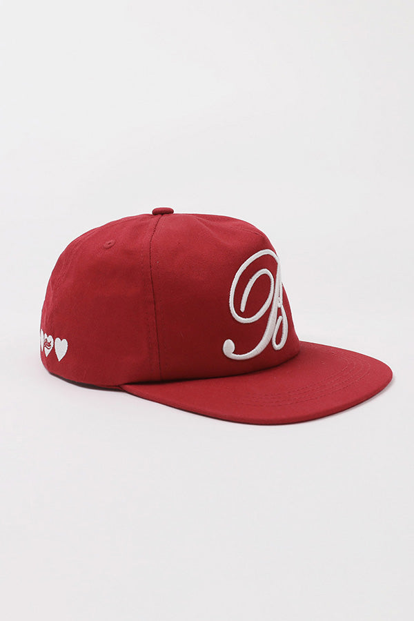 Badblood Classic B Logo Ball Cap Red