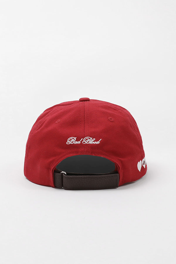 Badblood Classic B Logo Ball Cap Red