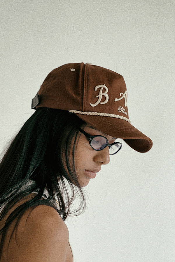 Badblood Bad Logo Rope Ball Cap Brown