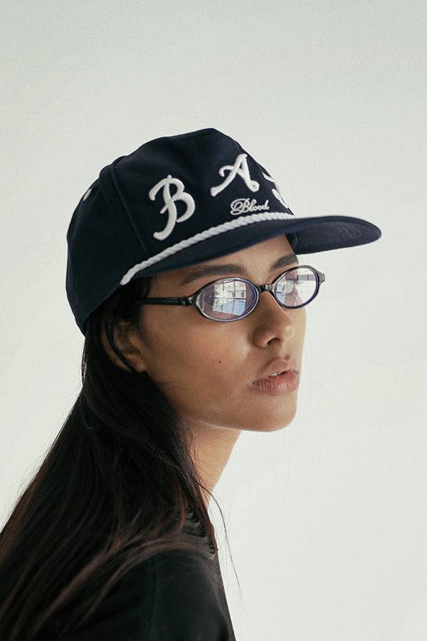 Badblood Bad Logo Rope Ball Cap Navy