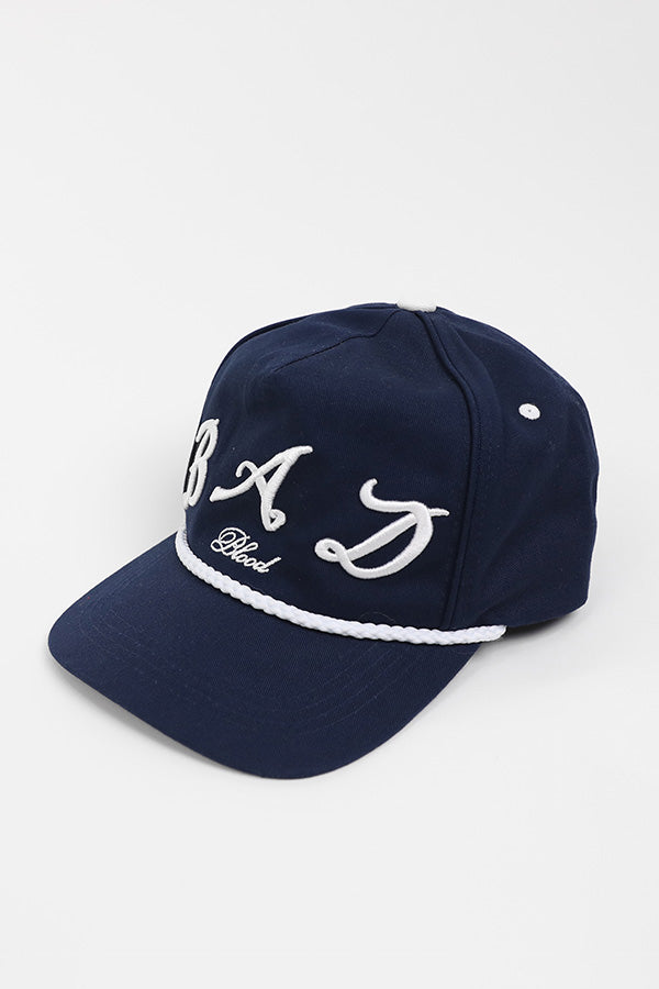 Badblood Bad Logo Rope Ball Cap Navy