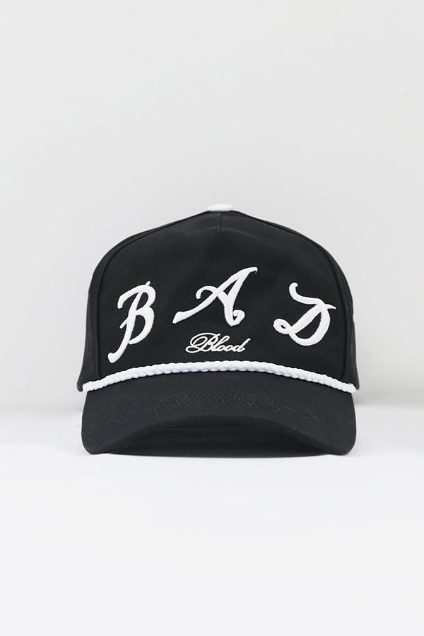 Badblood Bad Logo Rope Ball Cap Black