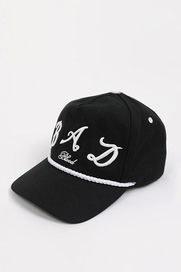 Badblood Bad Logo Rope Ball Cap Black