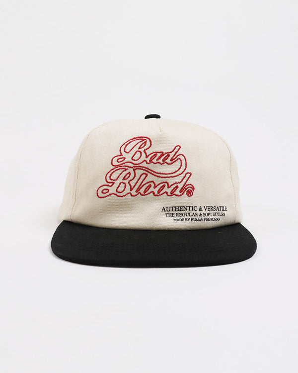 Badblood Bad Cursive Logo Ball Cap Black