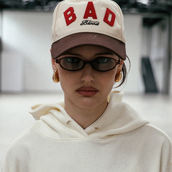 Badblood Bad Bold Logo Ball Cap - Cream