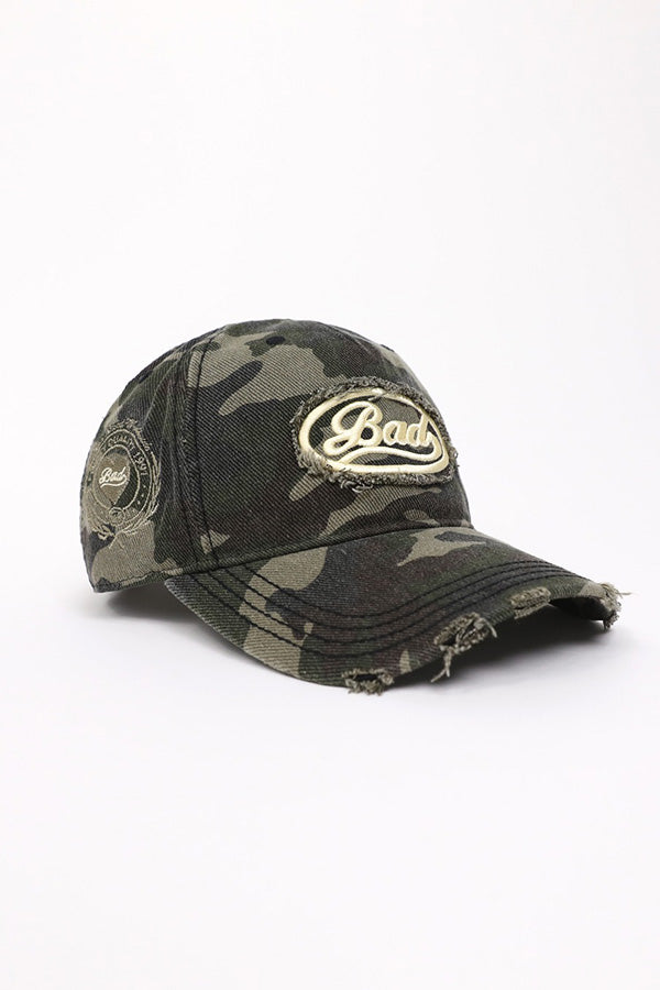 Badblood Oval Logo Ball Cap - Camo