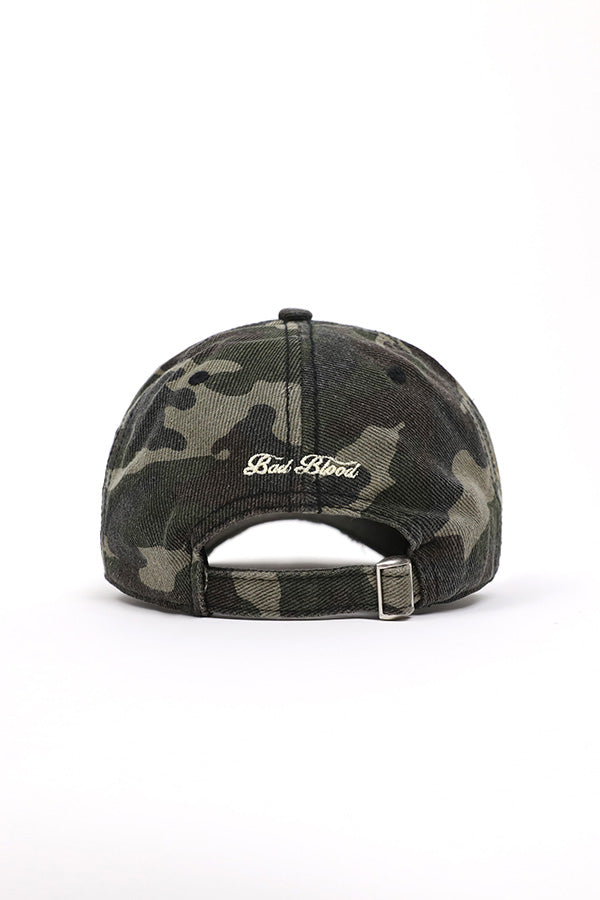 Badblood Oval Logo Ball Cap - Camo