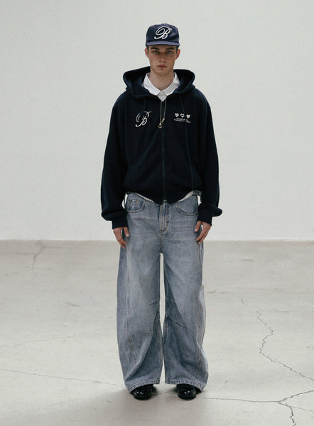 アウターその他 BADBLOOD Classic Logo Hooded Zip-Up Navy Badblood Classic Logo Hooded Zip-Up - Navy – BBGSHOPHK
