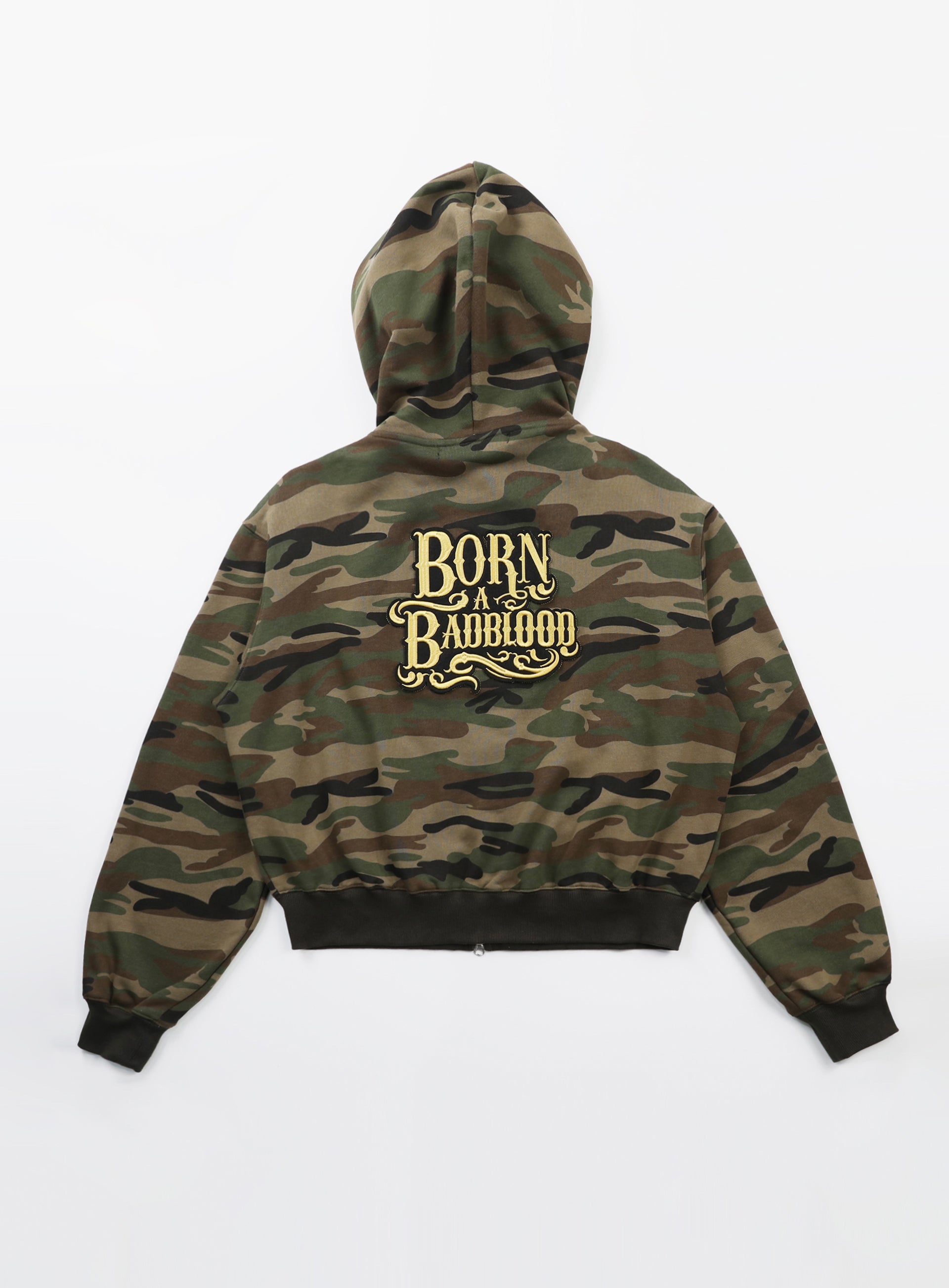 Badblood Camo Hood Zip-Up - Military