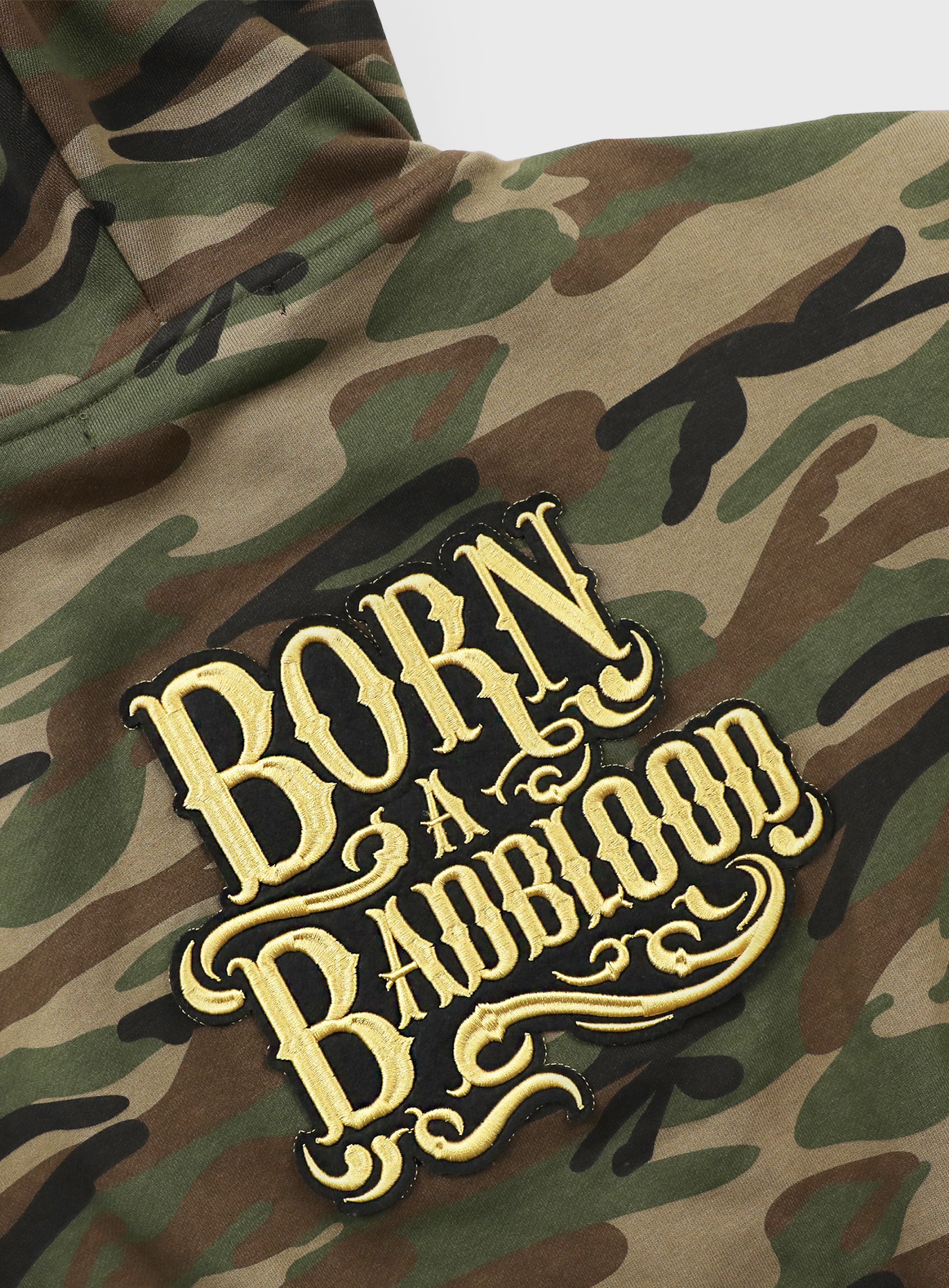 Badblood Camo Hood Zip-Up - Military