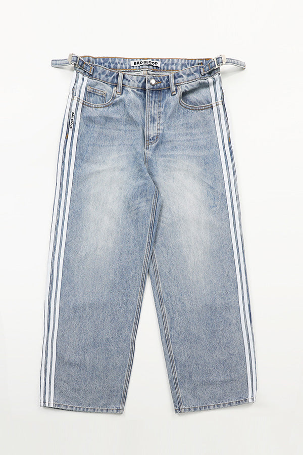 Badblood Billy Track Jeans Baggy Fit - Blue