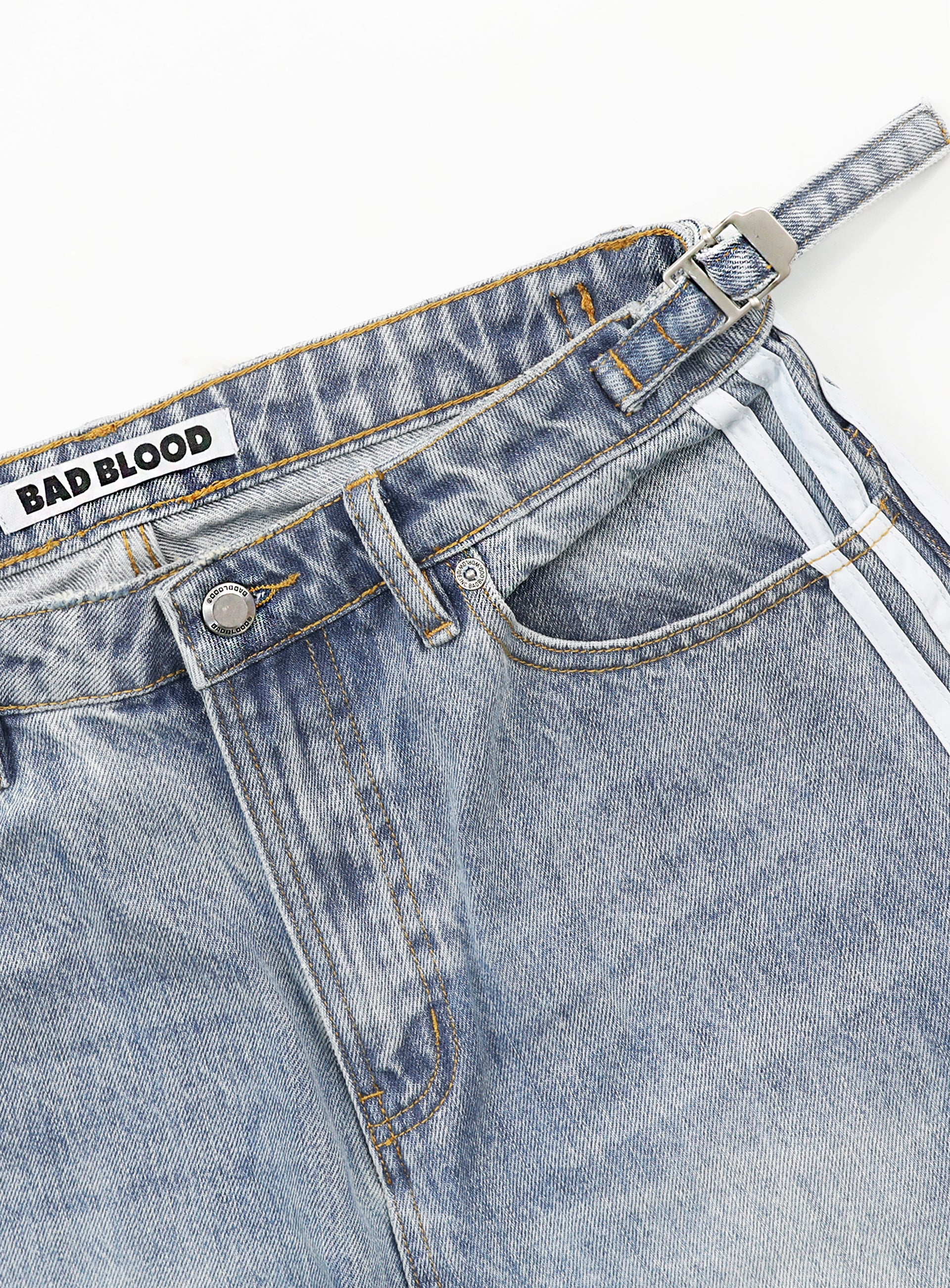 Badblood Billy Track Jeans Baggy Fit - Blue