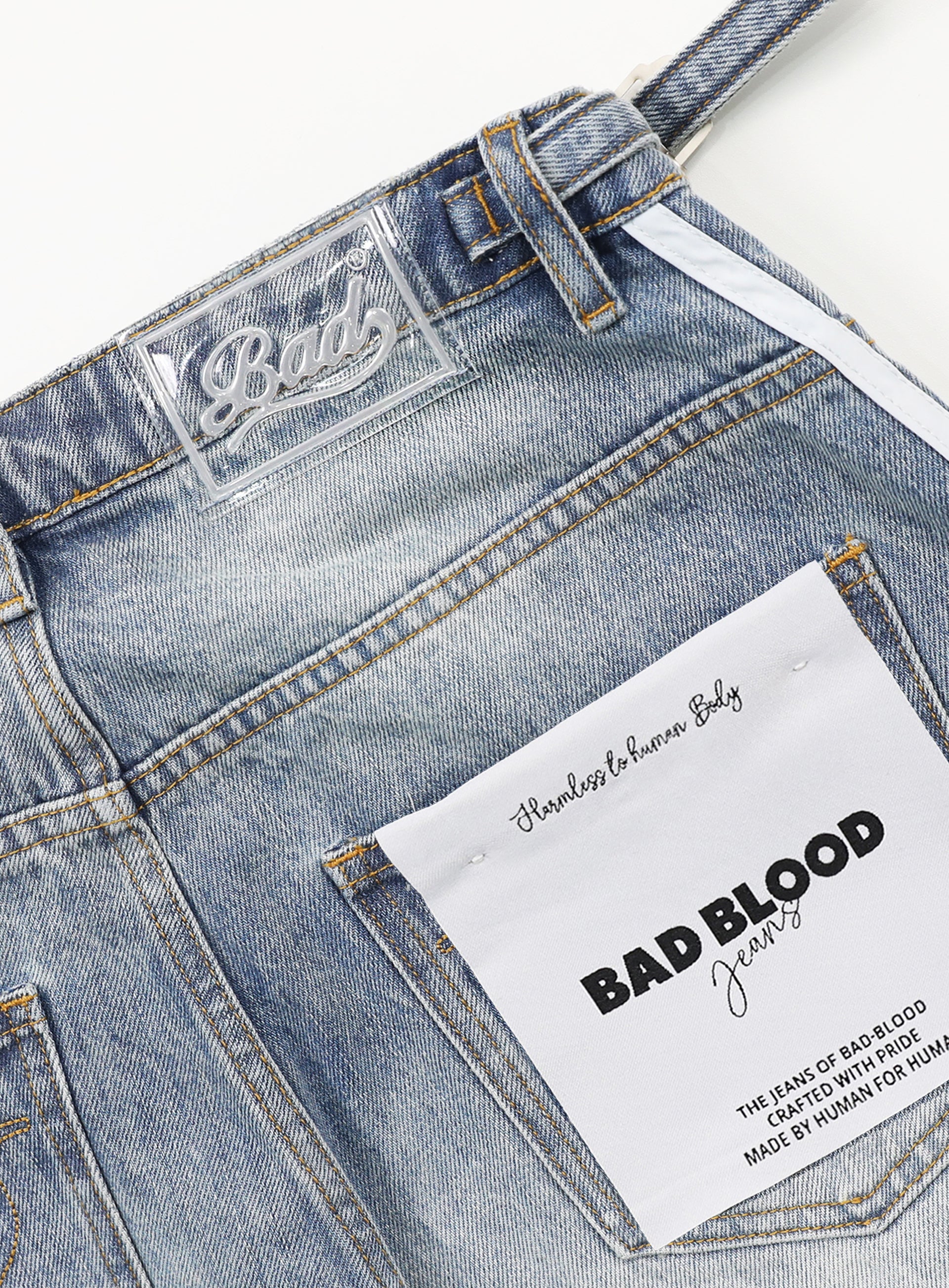 Badblood Billy Track Jeans Baggy Fit - Blue