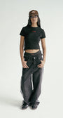 Badblood Billy Track Jeans Baggy Fit Black