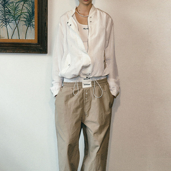 Badblood Clear Nylon MA-1 Jacket - White