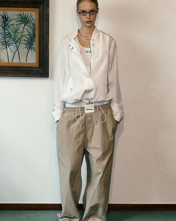 Badblood Clear Nylon MA-1 Jacket - White