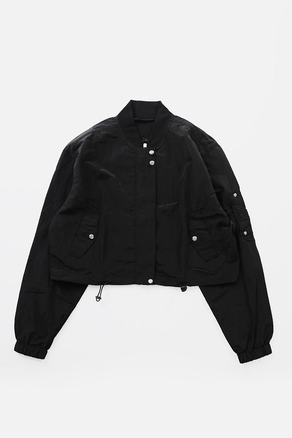 Badblood Clear Nylon MA-1 Jacket - Black