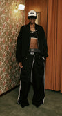 Badblood Clear Nylon MA-1 Jacket - Black