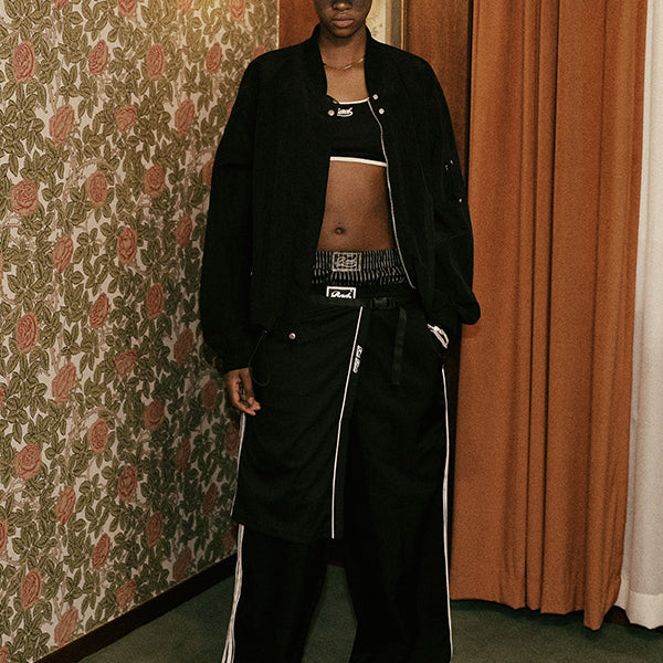 Badblood Clear Nylon MA-1 Jacket - Black