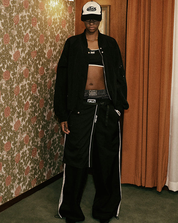Badblood Clear Nylon MA-1 Jacket - Black
