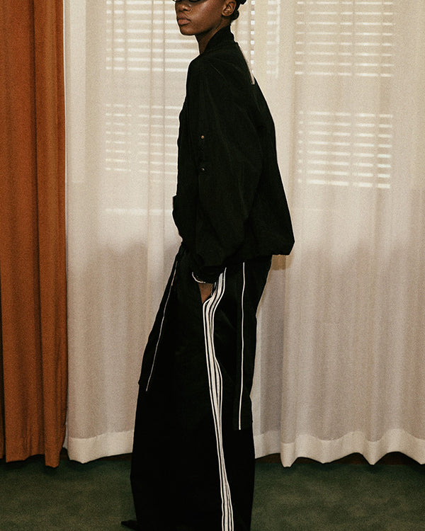 Badblood Clear Nylon MA-1 Jacket - Black
