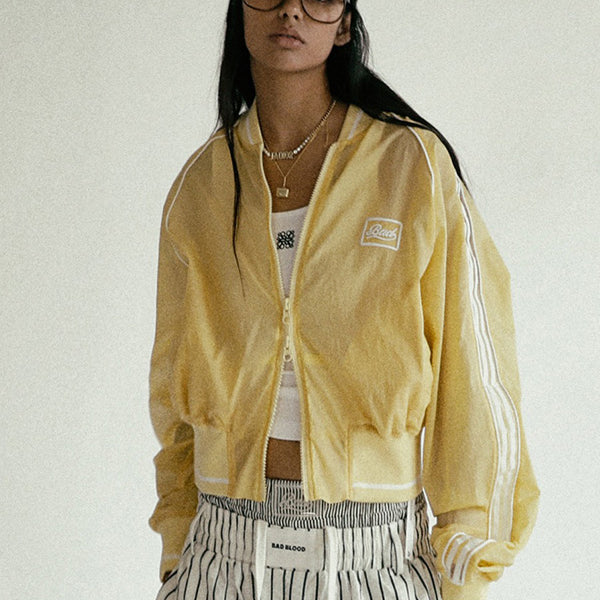 Badblood Billy SS Track Jacket - Lemon yellow