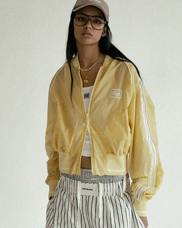 Badblood Billy SS Track Jacket - Lemon yellow