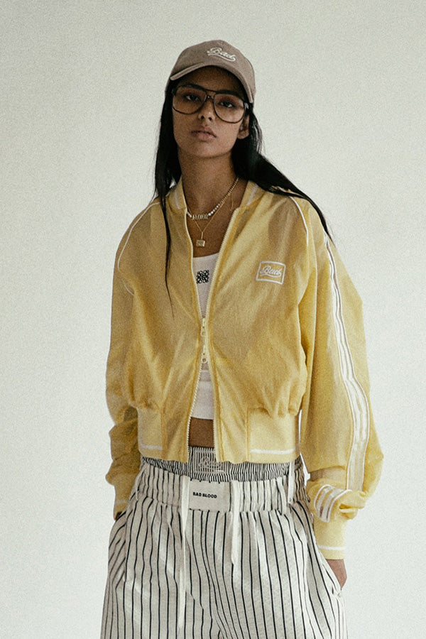 Badblood Billy SS Track Jacket - Lemon yellow