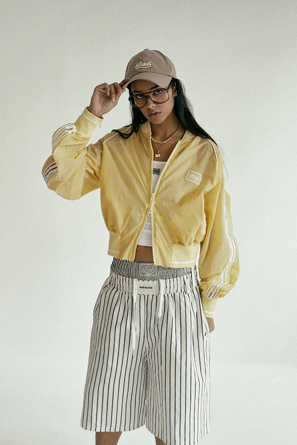 Badblood Billy SS Track Jacket - Lemon yellow