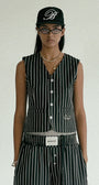 Badblood AJ Vest - Black/Stripe