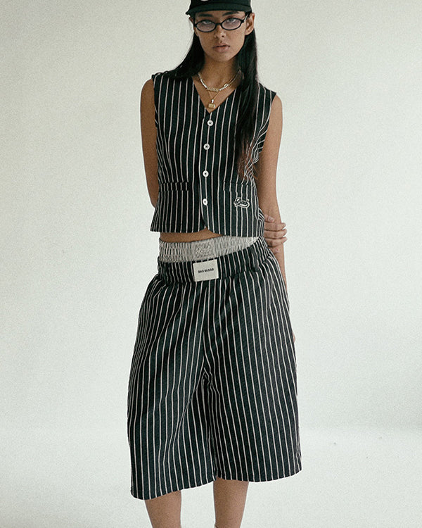 Badblood AJ Vest - Black/Stripe