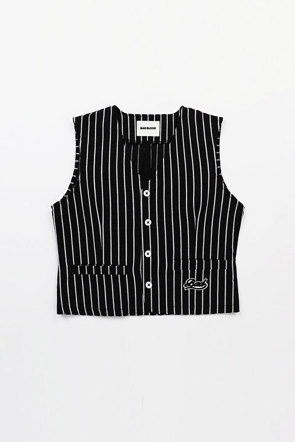 Badblood AJ Vest - Black/Stripe