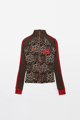 Badblood Jersey Track Top - Leopard