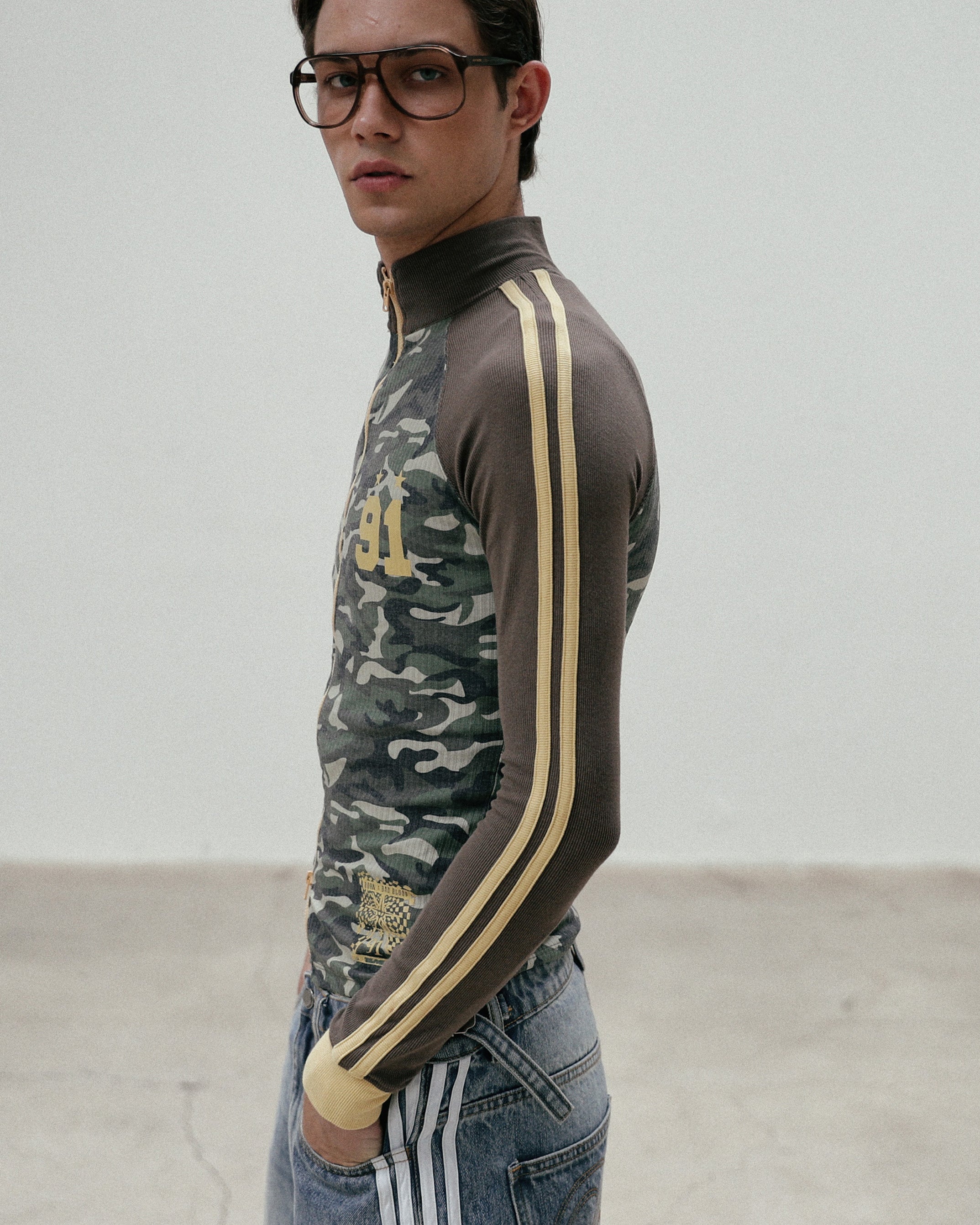 Badblood Jersey Track Top - Camo