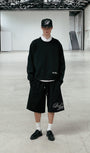 Badblood Classic Big Logo Crewneck Sweater - Black