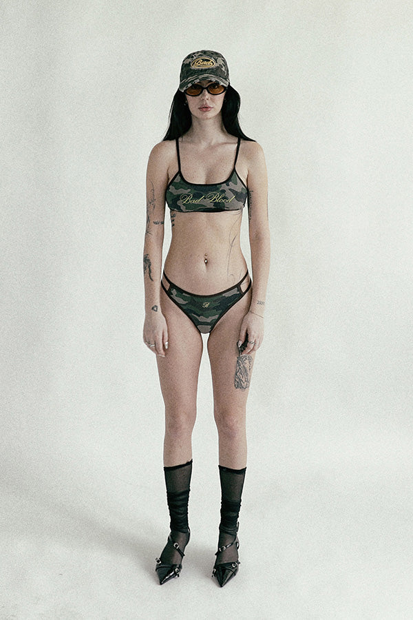 Badblood Camo Bikini Bottom Military