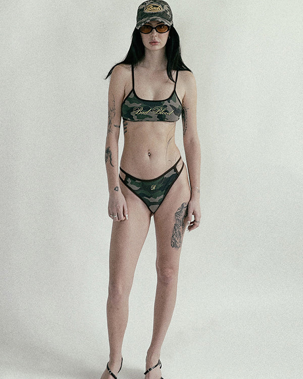 Badblood Camo Bikini Bottom Military