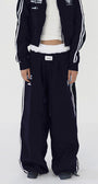 Badblood ADS Vintage Nylon Track Pants - Navy