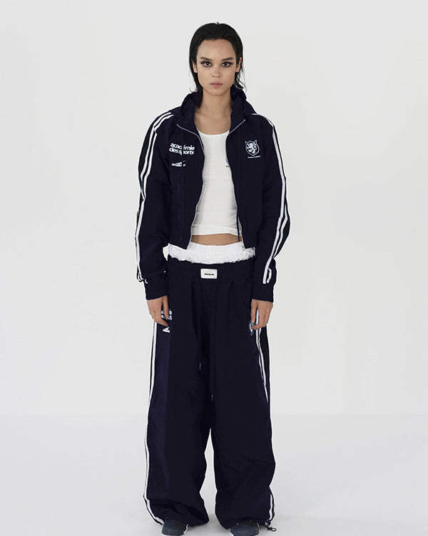 Badblood ADS Vintage Nylon Track Pants - Navy