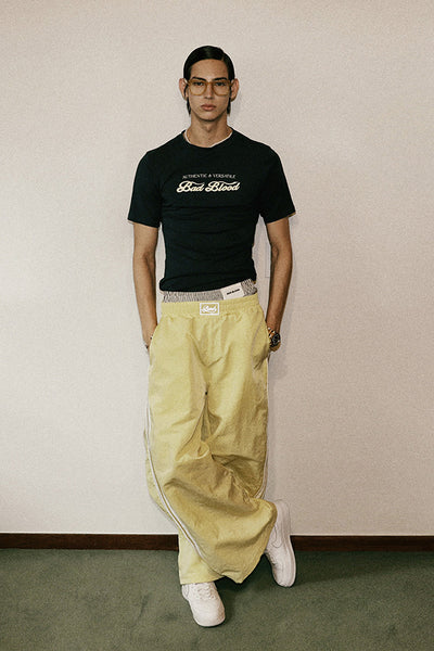 ☆BADBLOOD☆ Billy SS Track Pants Lemon Yellow Badblood Billy SS Track Pants Lemon Yellow – BBGSHOPHK