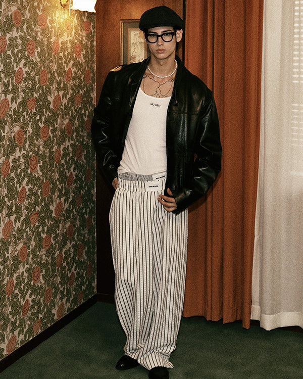Badblood AJ Easy Pants White/Stripe