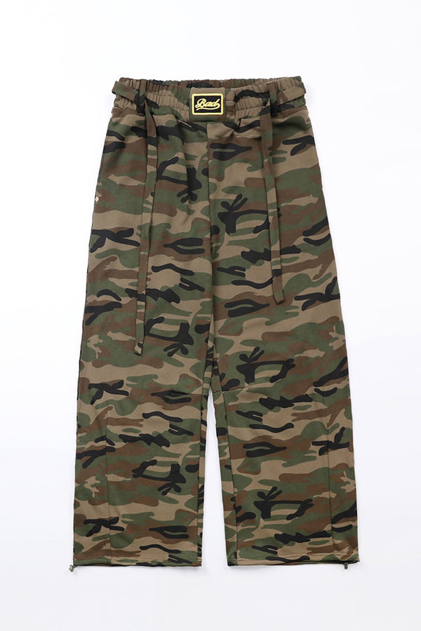 Badblood Camo 2 Way Curved Jogger Trousers - Military