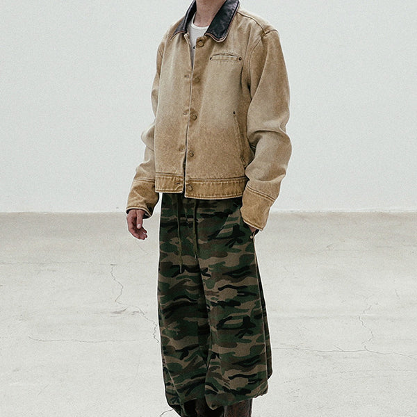 Badblood Camo 2 Way Curved Jogger Trousers - Military